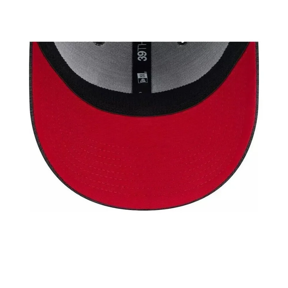 New Era Washington Nationals Clubhouse Gray Red 39Thirty Stretch Fit Hat Cap NEW